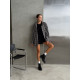 Жіночі чорні черевики з байкою | Натур. шкіра | Модель 10617