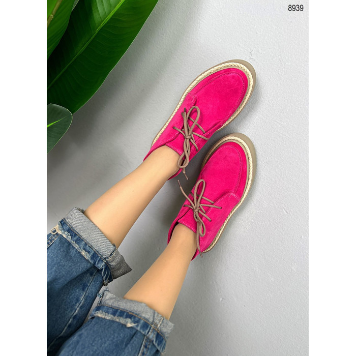 Демісезонні черевики замшеві Fuchsia з Туреччини