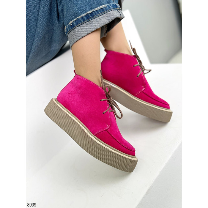 Демісезонні черевики замшеві Fuchsia з Туреччини