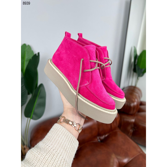 Демісезонні черевики замшеві Fuchsia з Туреччини