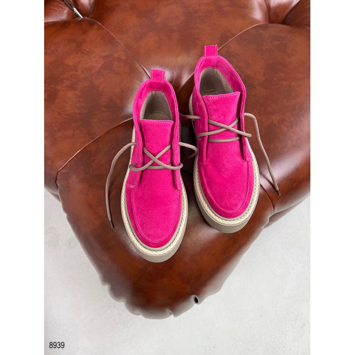 Демісезонні черевики замшеві Fuchsia з Туреччини