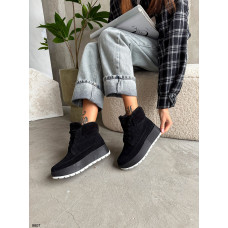 Чорні зимові жіночі черевики