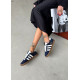 Вінтажні кеди Adidas Gazelle сині з білими деталями